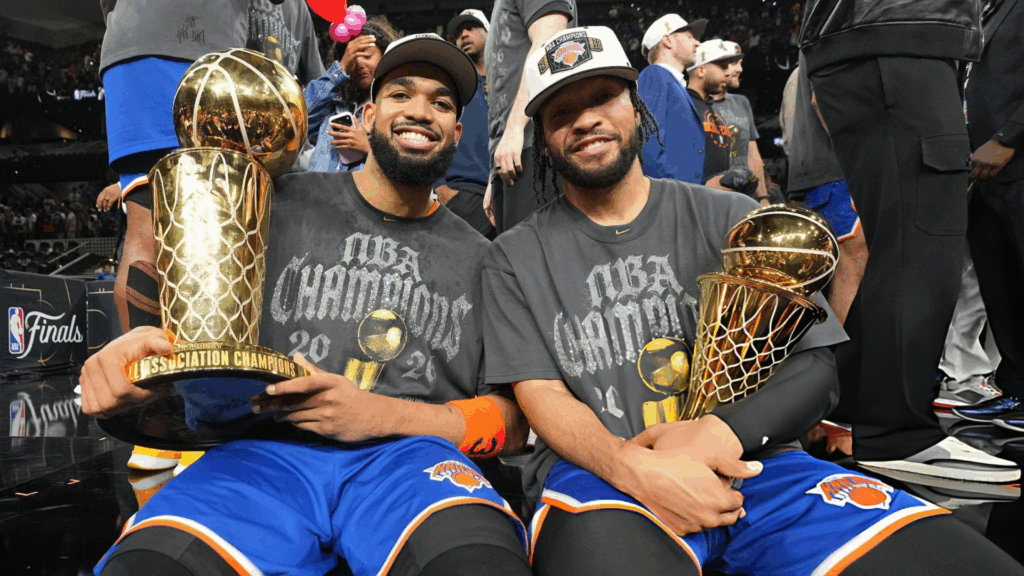 Karl Anthony Towns Jalen Brunson Knicks