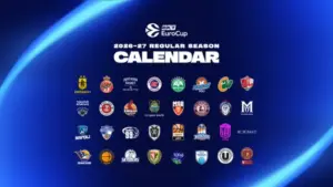 Calendario EuroCup 2026-27: Partidos, horarios y todas las jornadas de la temporada regular