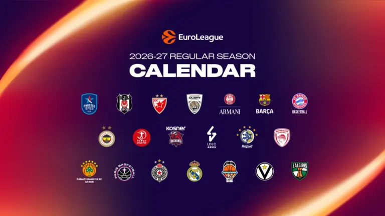 Calendario Euroliga 2026-27: Partidos, horarios y todas las jornadas de la temporada regular