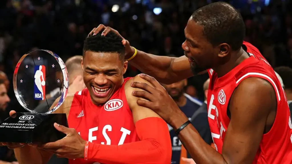 El emotivo mensaje de Kevin Durant a Russell Westbrook tras su retirada