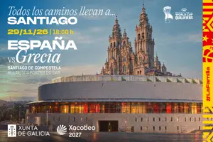 La Selección Masculina  jugará en Santiago de Compostela frente a Grecia