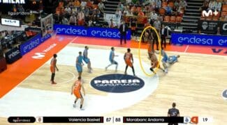 El canastón de Jean Montero para darle la victoria al Valencia Basket frente al MoraBanc Andorra