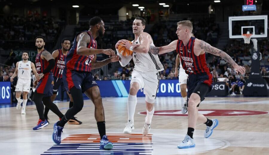 El Real Madrid frena al Baskonia y se mantiene líder en solitario de la Liga Endesa