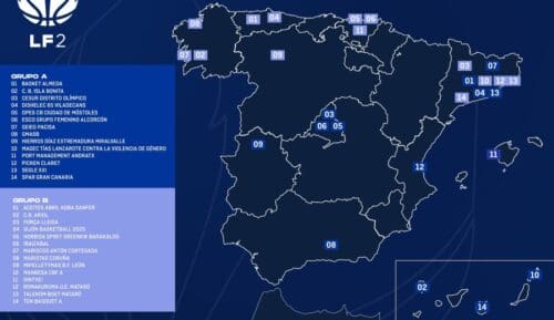 El formato y la lista de equipos que disputarán la Liga Femenina 2 2025-2026