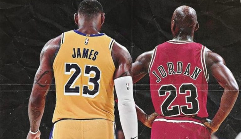 LeBron James y Michael Jordan, NBA, mejores jugadores