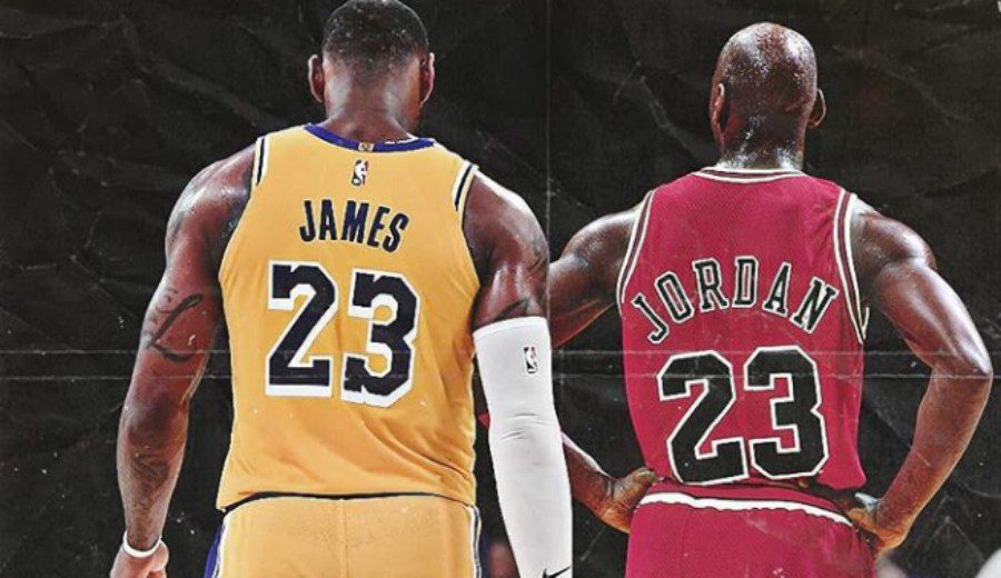 LeBron James y Michael Jordan, NBA, mejores jugadores