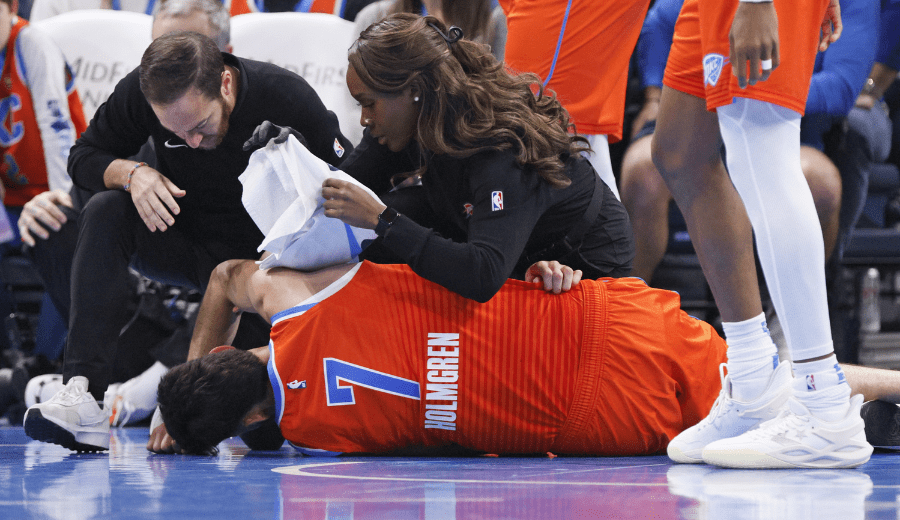 Chet Holmgren lesion OKC Warriors