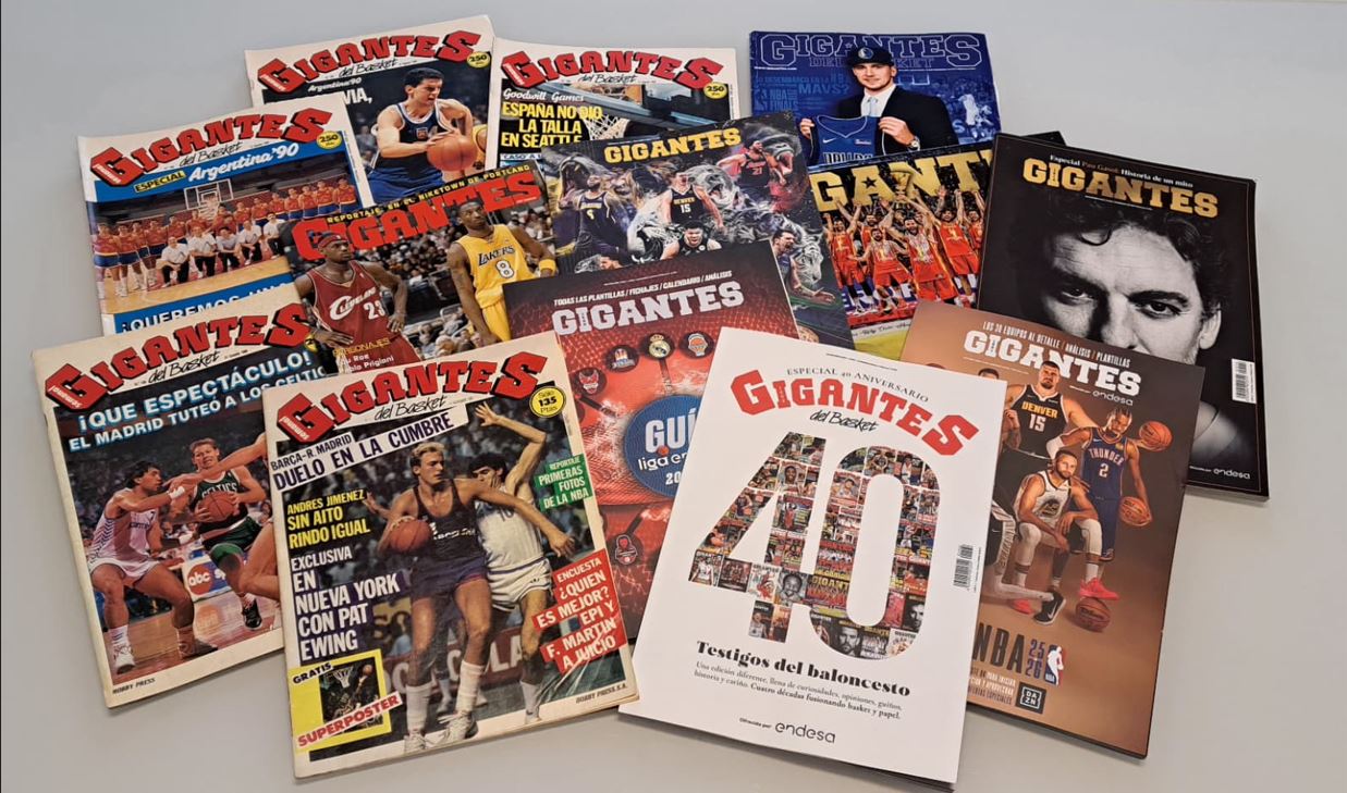 Gigantes del Basket 40th anniversary Edition Cover