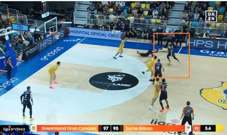 El triplazo de Jaworski que da la victoria en la prórroga al Surne Bilbao en Gran Canaria