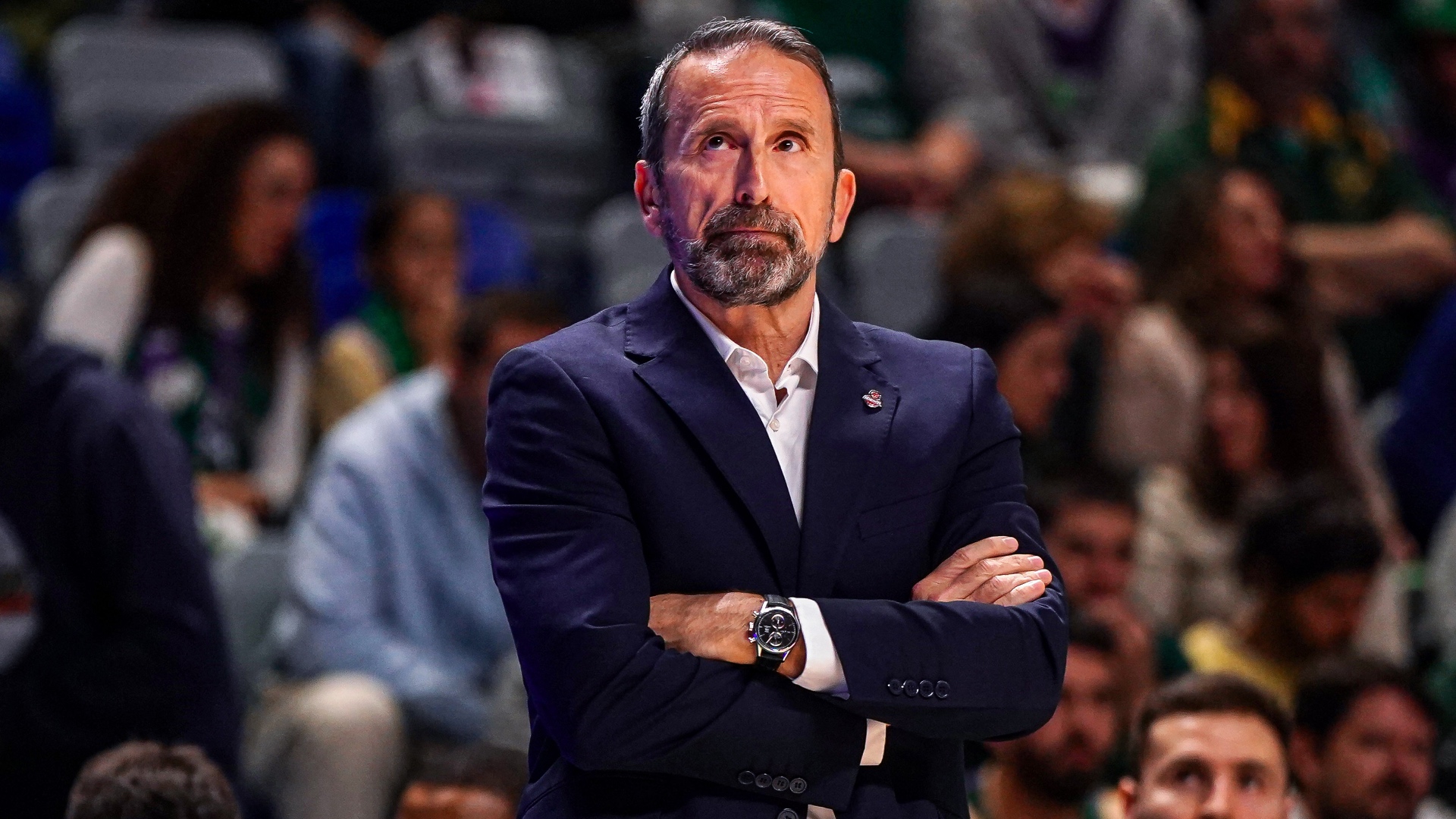 Joan Plaza dirigiendo al Casademont Zaragoza