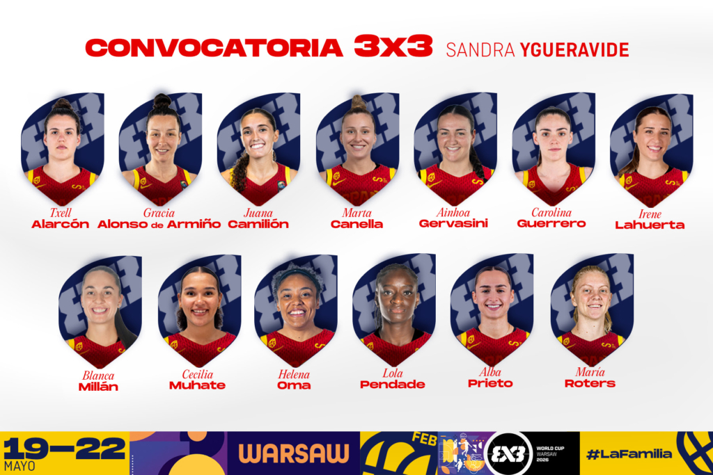 Selección femenina 3×3: primera convocatoria de Sandra Ygueravide como seleccionadora