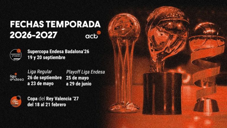 Las fechas de la temporada 2026-27 en la Liga Endesa: inicio, Copa del Rey y playoffs